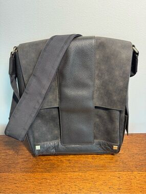 Dunhill Canvas and Leather Messenger Bag